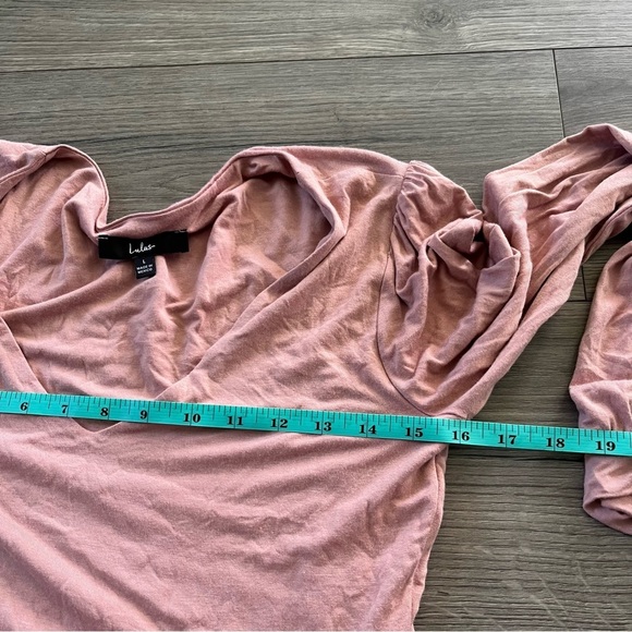 Lulu’s Womens Mauve Body Suit Long Sleeve Relaxed Sleeves Thong Size Large - Picture 5 of 8